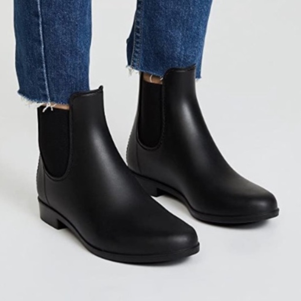 Sam Edelman Black Tinsley Chelsea Rain Boots